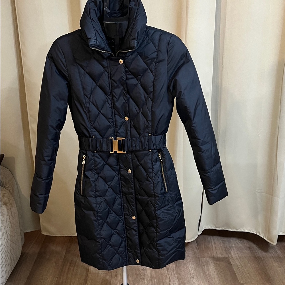 Express Women's Quilted Black Coat